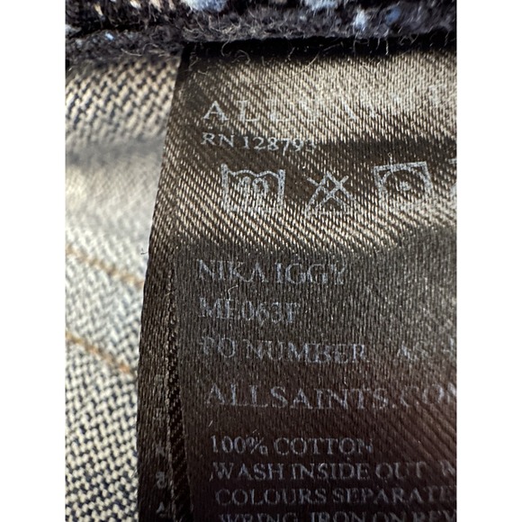 All Saints Blue Slim Straight Jeans - Picture 12 of 12